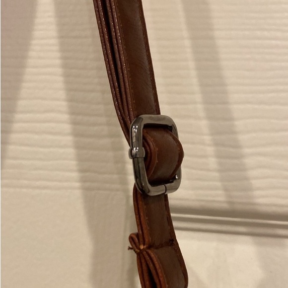 Black and Brown Handbag with Silver Accents - Picture 3 of 14